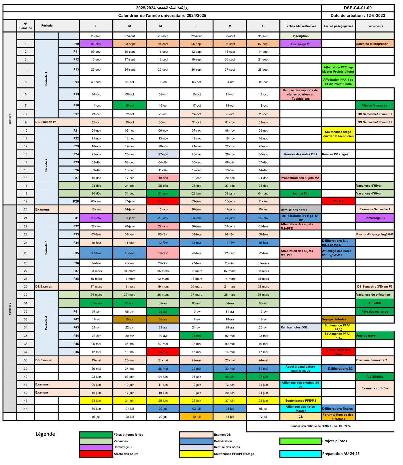 Calendrier 24/24